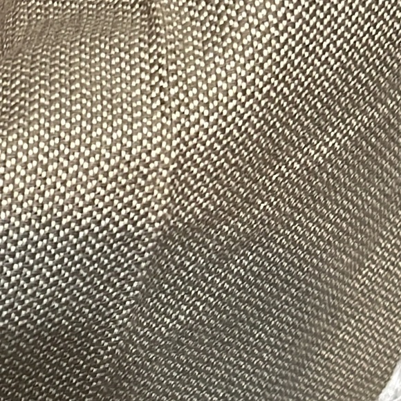 Hickey Freeman Pleated Tweed Dress Pant Men’s Tan Cotton Wool Blend Trousers W38 - Picture 7 of 8